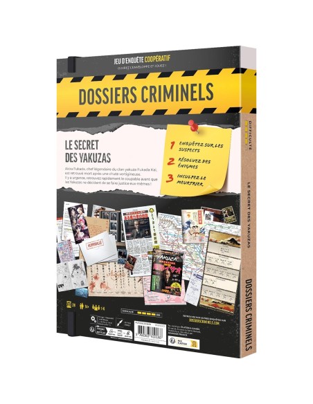 Le Secret des Yakuzas - Dossiers Criminels - Jeu d'Enquête - Platonia Games
