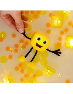 Coffret Personnage jaune Alex - Jouet de bain - Glo Pals