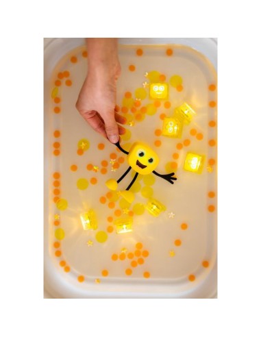 Coffret Personnage jaune Alex - Jouet de bain - Glo Pals