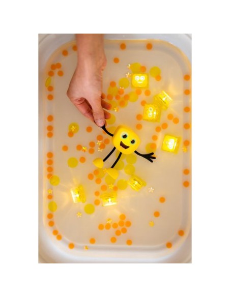 Coffret Personnage jaune Alex - Jouet de bain - Glo Pals