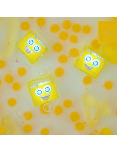 Cubes lumineux jaunes Alex - Jouet de bain - Glo Pals