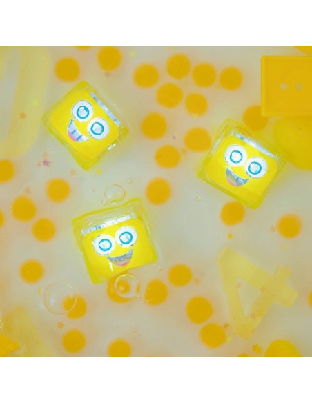 Cubes lumineux jaunes Alex - Jouet de bain - Glo Pals