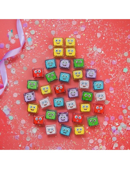 Cubes lumineux jaunes Alex - Jouet de bain - Glo Pals