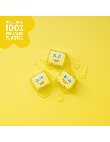 Cubes lumineux jaunes Alex - Jouet de bain - Glo Pals
