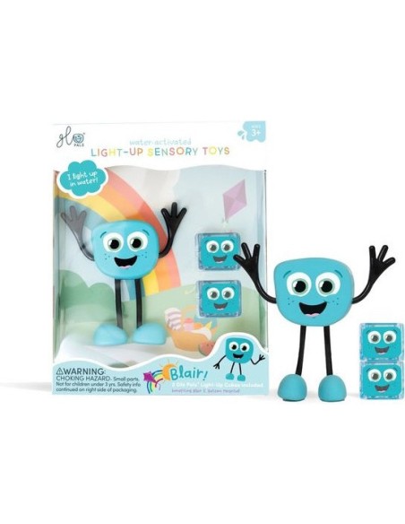 Coffret Personnage bleu Blair - Jouet de bain - Glo Pals