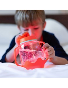 Bocal de jeu sensoriel corail - Glo Pals 2