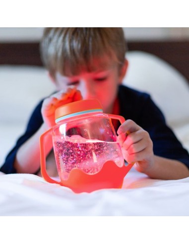 Bocal de jeu sensoriel corail - Glo Pals