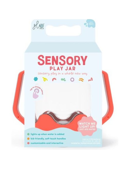Bocal de jeu sensoriel corail - Glo Pals