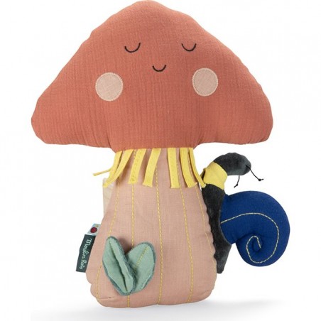 Coussin boite à musique Champignon - Pomme des Bois - Moulin Roty