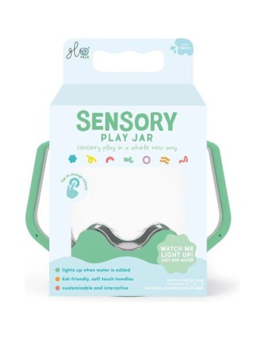 Bocal de jeu sensoriel vert - Glo Pals