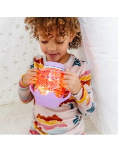 Bocal de jeu sensoriel violet - Glo Pals 2