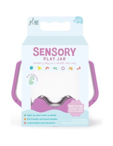 Bocal de jeu sensoriel violet - Glo Pals