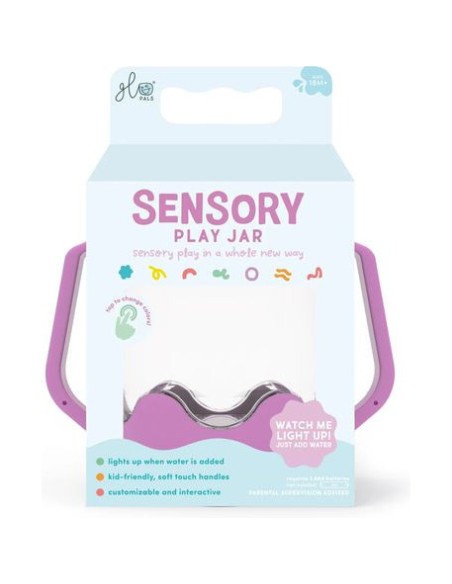 Bocal de jeu sensoriel violet - Glo Pals