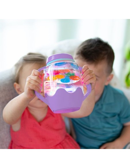 Bocal de jeu sensoriel violet - Glo Pals