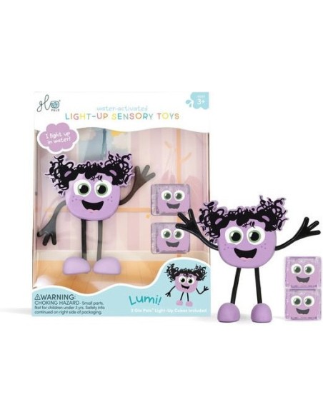Coffret Personnage violet Lila - Jouet de bain - Glo Pals