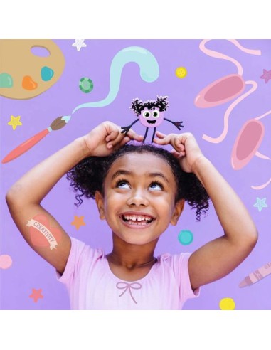 Coffret Personnage violet Lila - Jouet de bain - Glo Pals