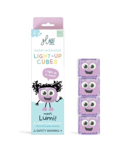 Cubes lumineux violets Lila - Jouet de bain - Glo Pals