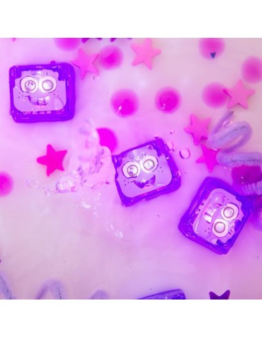Cubes lumineux violets Lila - Jouet de bain - Glo Pals