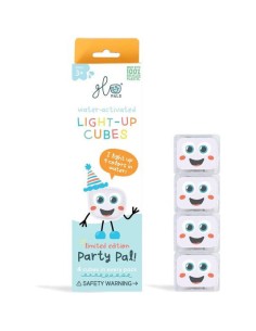 Cubes lumineux blancs Party Pal - Jouet de bain - Glo Pals
