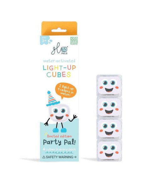 Cubes lumineux blancs Party Pal - Jouet de bain - Glo Pals