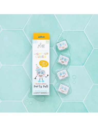 Cubes lumineux blancs Party Pal - Jouet de bain - Glo Pals