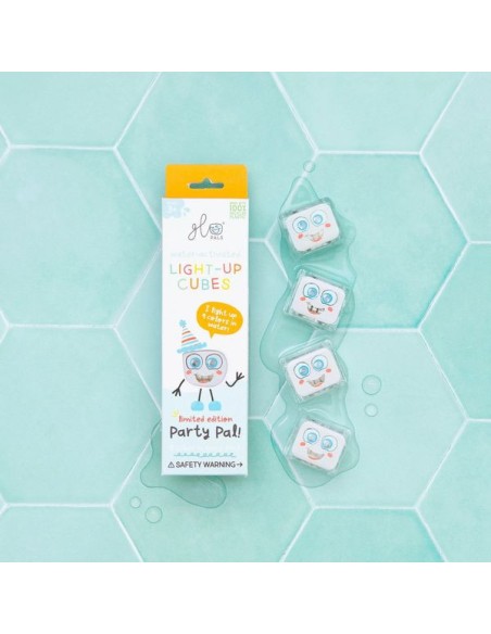 Cubes lumineux blancs Party Pal - Jouet de bain - Glo Pals