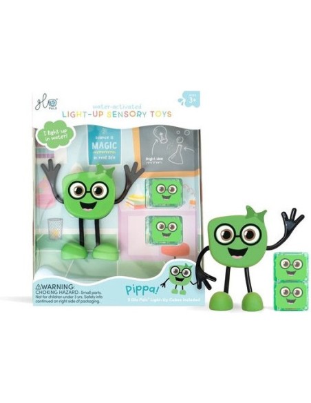 Coffret Personnage vert Pippa - Jouet de bain - Glo Pals