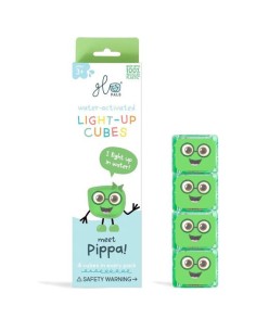 Cubes lumineux verts Pippa - Jouet de bain - Glo Pals