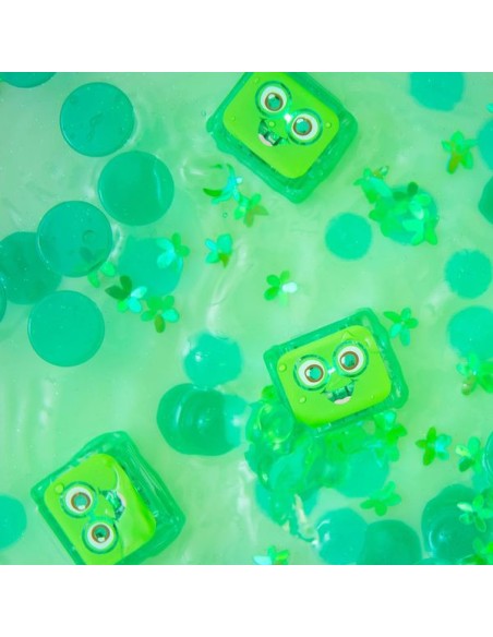 Cubes lumineux verts Pippa - Jouet de bain - Glo Pals