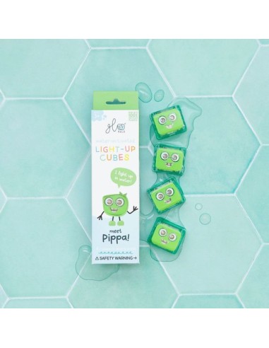 Cubes lumineux verts Pippa - Jouet de bain - Glo Pals