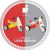 Porteur en bois "Little Bikloon" Rouge et Blanc - Janod