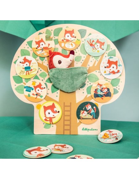 Arbre aimanté Alice Ma journée - Jouet éducatif en bois - Lilliputiens