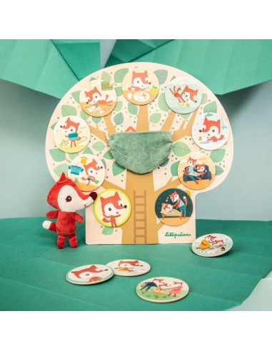 Arbre aimanté Alice Ma journée - Jouet éducatif en bois - Lilliputiens