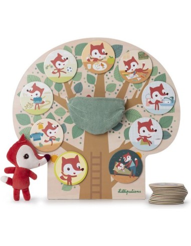 Arbre aimanté Alice Ma journée - Jouet éducatif en bois - Lilliputiens