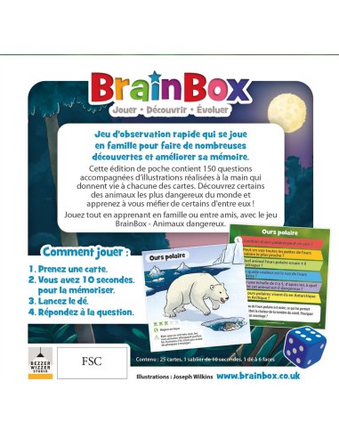 BrainBox Pocket : Animaux Dangereux - Bezzerwizzer Studio