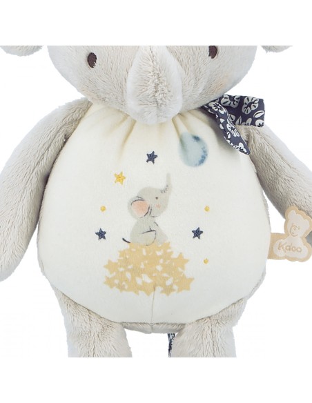 Peluche éléphant pour l'éveil sonore de bébé, dès la naissance - Kaloo