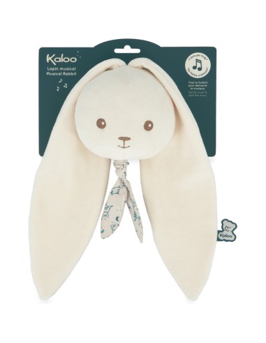 Peluche musicale lapin pour bébé, naissance - Lapinoo crème - Kaloo
