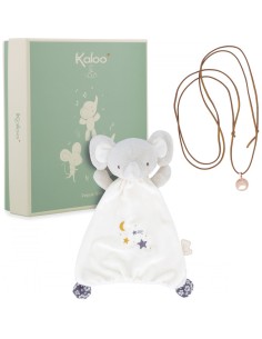 Coffret cadeau grossesse et bébé, bola et doudou sonore éléphant - Kaloo