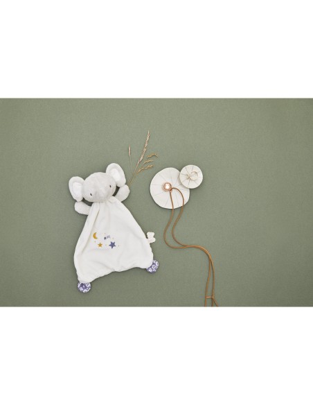 Coffret cadeau grossesse et bébé, bola et doudou sonore éléphant - Kaloo