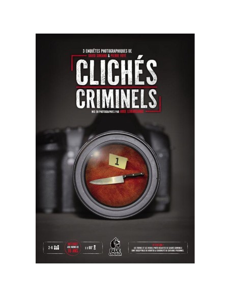 Clichés Criminels - Jeu de Société - Jeu d'Enquêtes - Blue Cocker