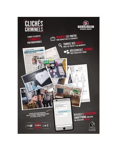 Clichés Criminels - Jeu de Société - Jeu d'Enquêtes - Blue Cocker
