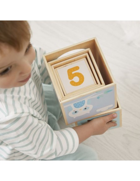 Pyramide en bois Pure - Jouet à empiler - Janod