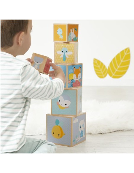 Pyramide en bois Pure - Jouet à empiler - Janod