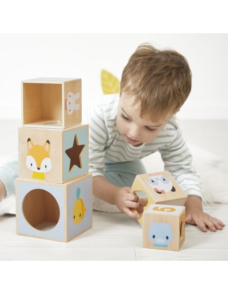 Pyramide en bois Pure - Jouet à empiler - Janod