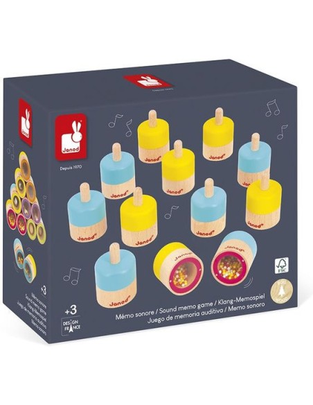 Mémo sonore - Jeu éducatif enfant - Janod
