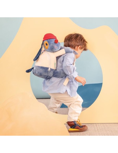 Sac à dos doux Jules le chien - Bagagerie enfant - Lilliputiens