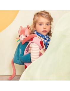Sac à dos doux Jeanne le chat - Bagagerie enfant - Lilliputiens 2