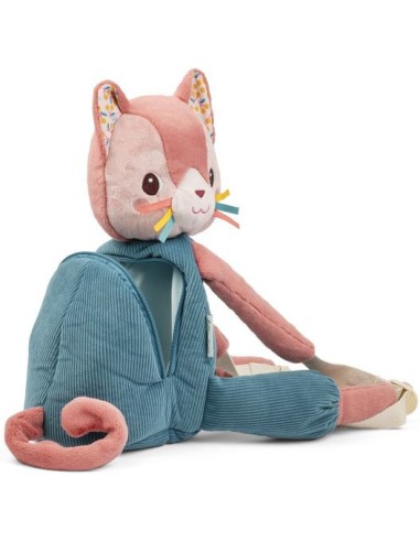 Sac à dos doux Jeanne le chat - Bagagerie enfant - Lilliputiens