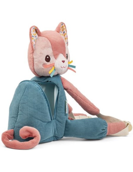 Sac à dos doux Jeanne le chat - Bagagerie enfant - Lilliputiens