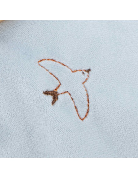 Doudou ours bleu pour bébé avec nœuds, cadeau de naissance - Kaloo